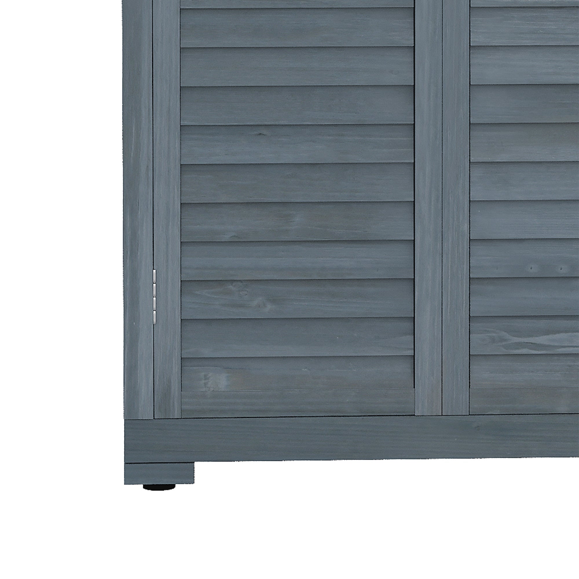 Outsunny 39.5 x 79cm Fir Wood Garden Shed - Grey - SGP Garden Ltd