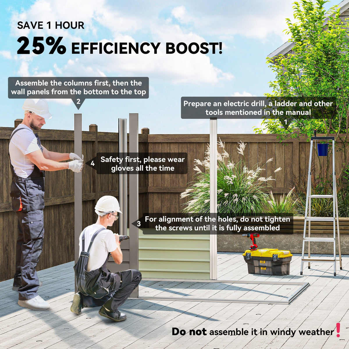 Outsunny 4 x 6ft Galvanised Metal Garden Shed, with Locking Door - Grey - SGP Garden Ltd