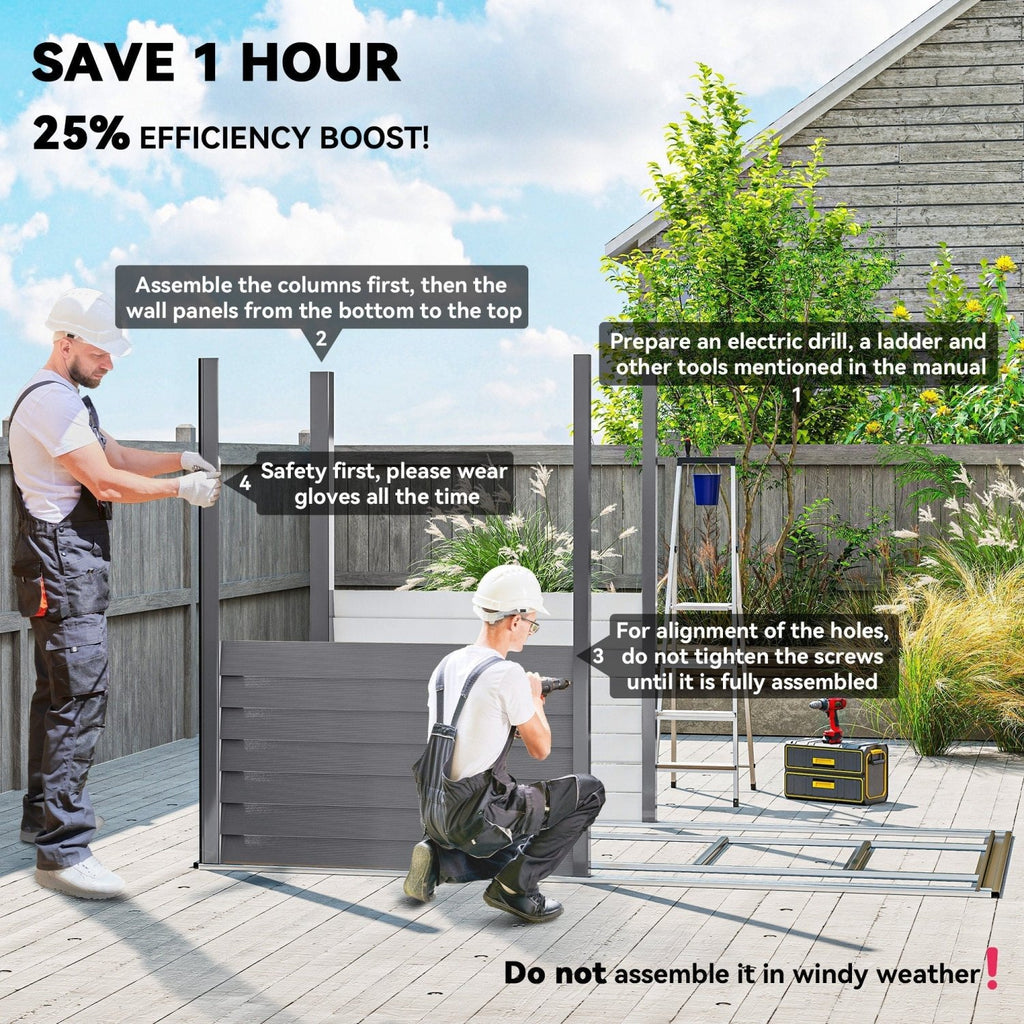 Outsunny 5 x 9ft Galvanised Metal Garden Shed with Foundation Kit, Outdoor Lean-to Shed, Tool Storage House with Lockable Doors, Gloves and 2 Air Vents for Patio, Garden, Grey - SGP Garden Ltd
