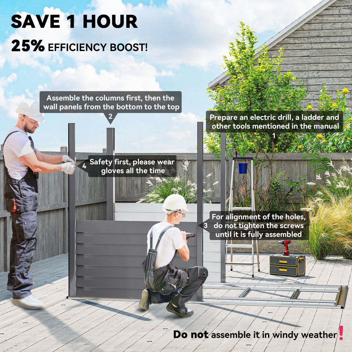 Outsunny 5 x 9ft Galvanised Metal Garden Shed with Foundation Kit, Outdoor Lean-to Shed, Tool Storage House with Lockable Doors, Gloves and 2 Air Vents for Patio, Garden, Grey - SGP Garden Ltd