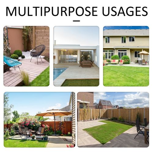 Outsunny 6 Pieces Outdoor PE Rattan Garden Furniture Set with Three-seat, Armchairs and Footstools,  - SGP Garden Ltd