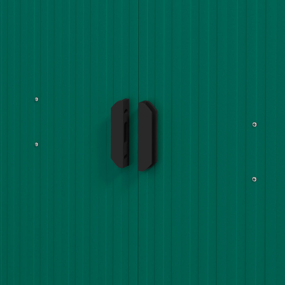 Outsunny 6.5ft x 3.5ft Metal Garden Storage Shed for Outdoor Tool Storage with Double Sliding Doors and 4 Vents, Green - SGP Garden Ltd