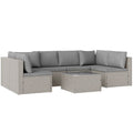 Outsunny 7 Pieces Rattan Garden Furniture Set with Cushions - SGP Garden Ltd