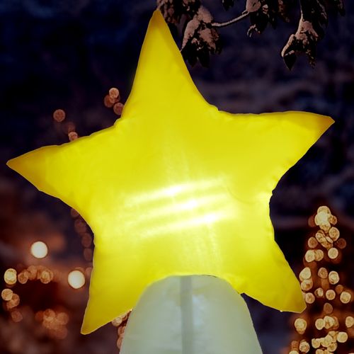 Outsunny 7ft Christmas Inflatable Decoration Santa Claus and Christmas Tree - SGP Garden Ltd