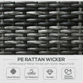 Outsunny 8 Pieces Patio Rattan Sofa Set Garden Furniture Set for Outdoor Grey - SGP Garden Ltd