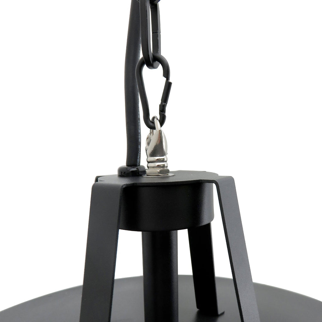 Outsunny Adjustable Power 1000/2500W Infrared Halogen Electric Patio Light Heater, Ceiling Hanging Mount -Black - SGP Garden Ltd