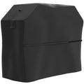 Outsunny BBQ Cover for Rectangular Gas Grill, 600D UPF30+ Oxford Fabric Barbecue Cover for Waterproof Protection Rip-Proof, with Windproof Hook and Loop Fasteners, Vents, 147 x 61 x 122 cm, Black - SGP Garden Ltd