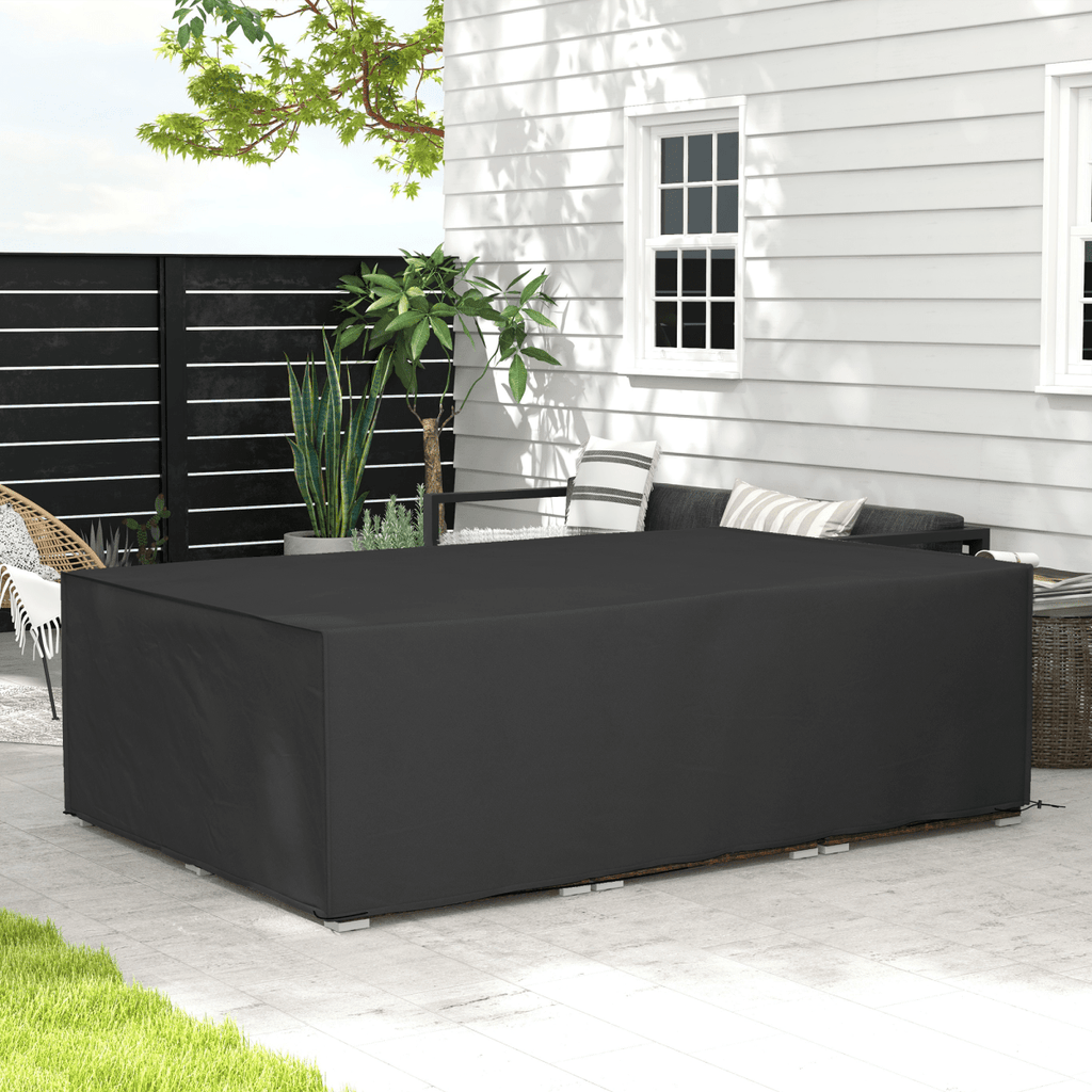 Outsunny Garden Furniture Cover Outdoor Waterproof Rattan Set Rain Protection - SGP Garden Ltd