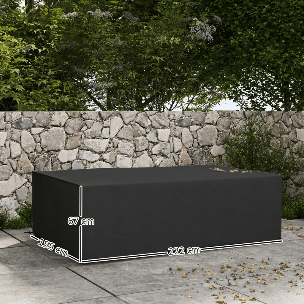 Outsunny Garden Furniture Cover Outdoor Waterproof Rattan Set Rain Protection - SGP Garden Ltd