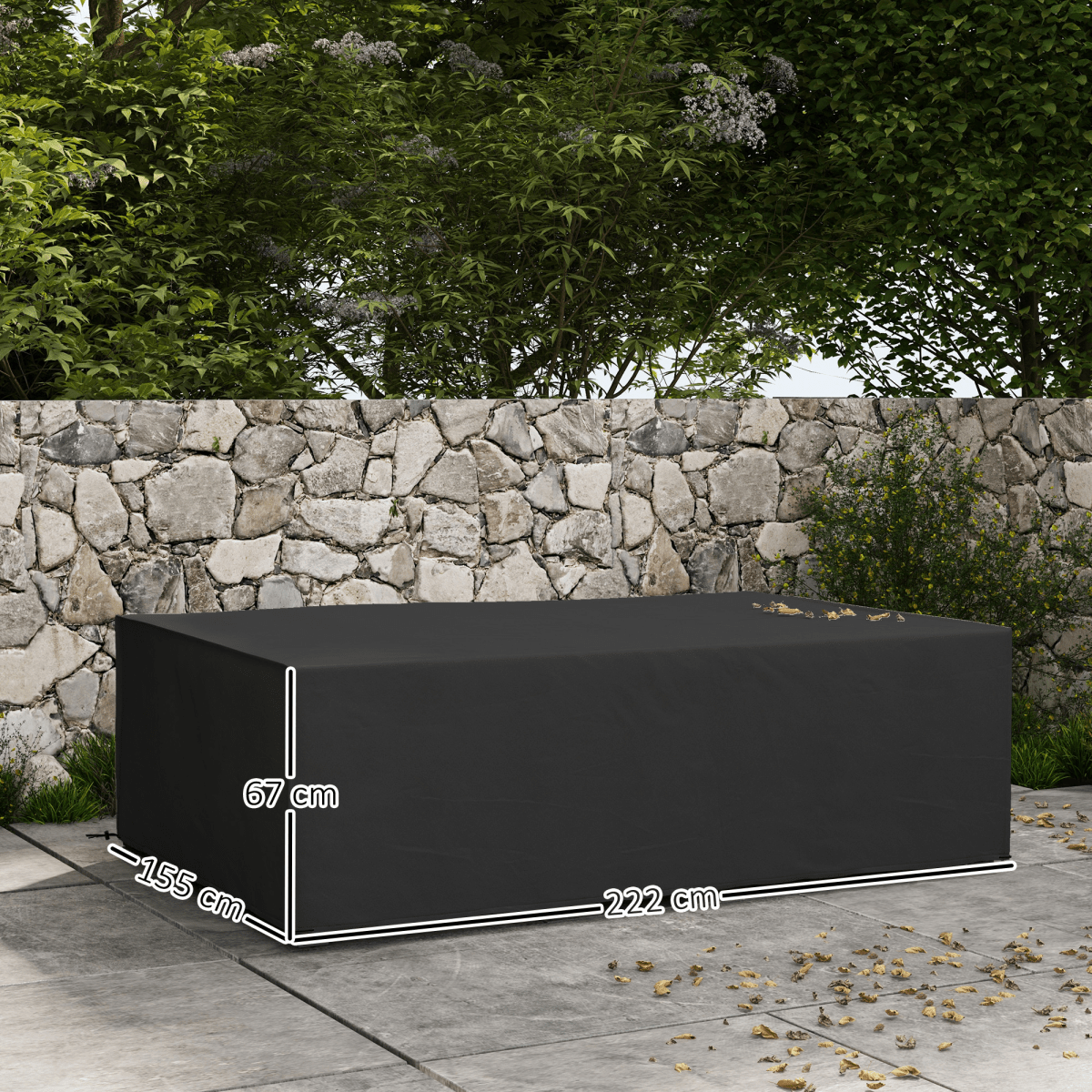 Outsunny Garden Furniture Cover Outdoor Waterproof Rattan Set Rain Protection - SGP Garden Ltd