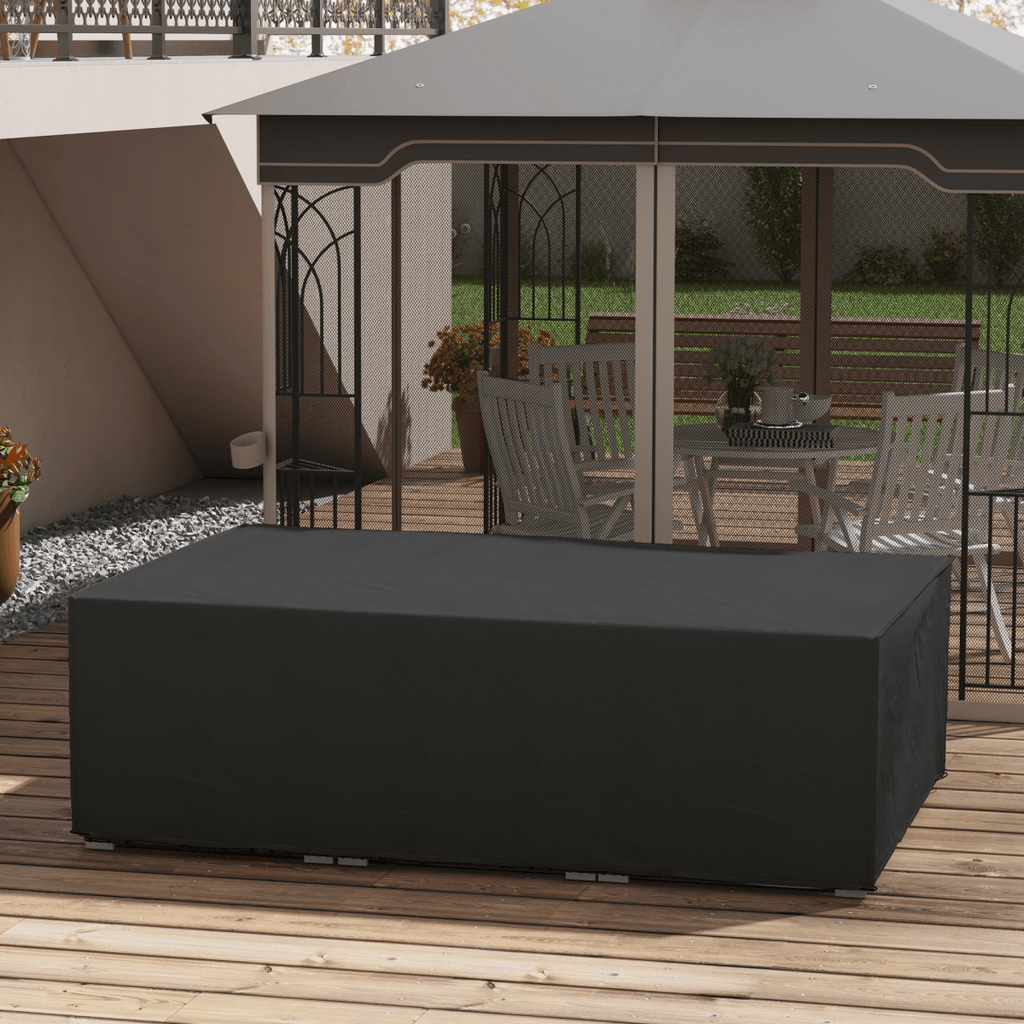 Outsunny Garden Furniture Cover Outdoor Waterproof Rattan Set Rain Protection - SGP Garden Ltd