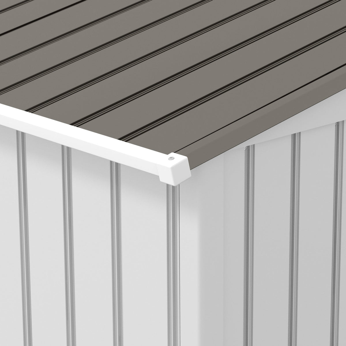 Outsunny Garden Storage Shed, Metal Outdoor Storage Shed House with Foundation Kit, Ventilation, Doors, 9 x 6FT, Silver - SGP Garden Ltd