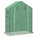 Outsunny Greenhouse Cover Replacement w/ Door & Mesh Windows, Green - Durable & UV-Resistant - SGP Garden Ltd