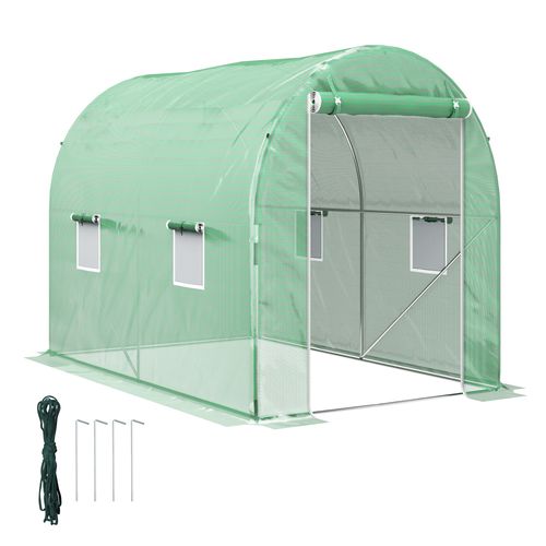 Outsunny Greenhouse Polytunnel Walk-in Grow Plant Steel 3 x 2 m Outdoor - SGP Garden Ltd