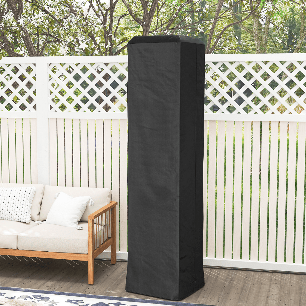 Outsunny Heavy Duty Gas Pyramid Outdoor Patio Heater Cover, Black - SGP Garden Ltd