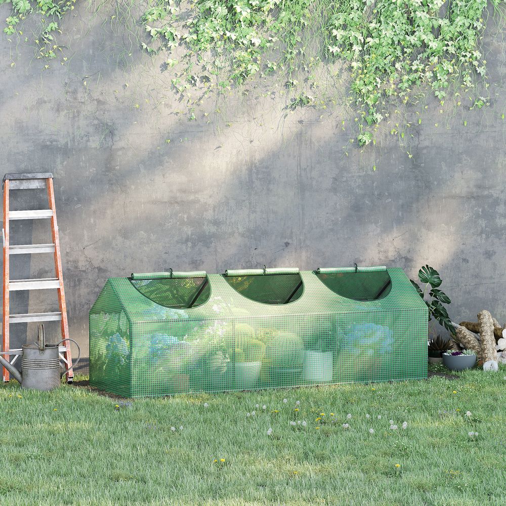 Outsunny Mini Greenhouse Small Plant Grow House w/ 3 Windows for Outdoor - SGP Garden Ltd