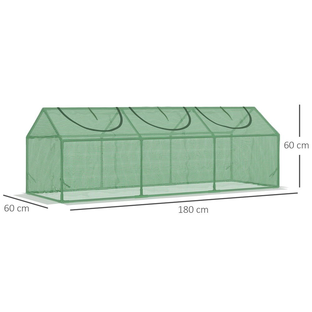 Outsunny Mini Greenhouse Small Plant Grow House w/ 3 Windows for Outdoor - SGP Garden Ltd