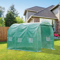 Outsunny Polytunnel Walk-in Greenhouse with Zip Door and Windows - Superior Quality Greenhouse for Optimal Plant Growth - SGP Garden Ltd