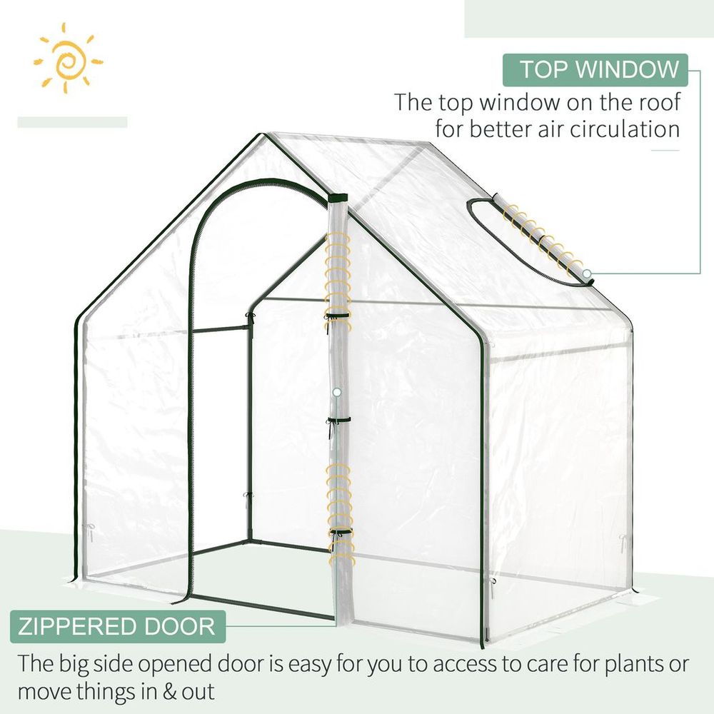 Outsunny Portable Walk-in Greenhouse - Extend Growing Season, Protect Plants - SGP Garden Ltd