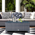 Outsunny Rattan Coffee Table - SGP Garden Ltd