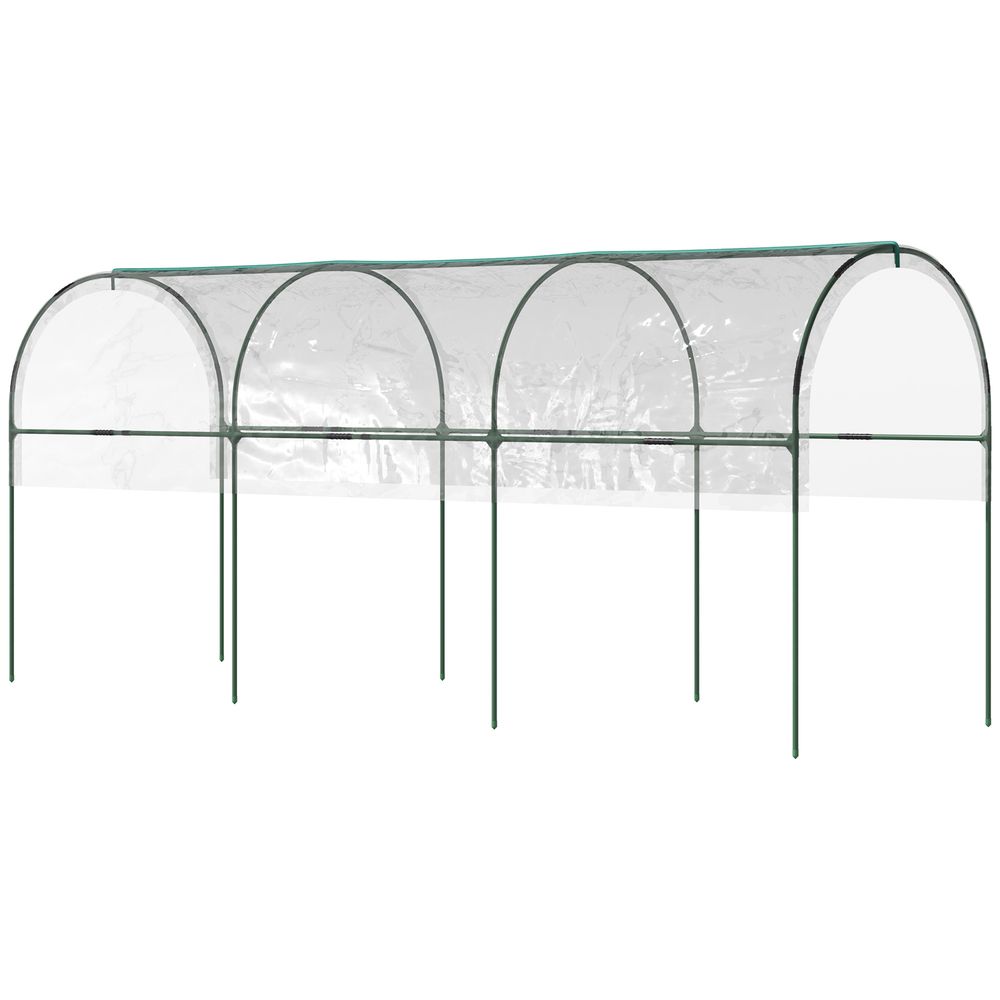 Outsunny Tomato Greenhouse with Top Tap, Pointed Bottom and Guy Ropes, Clear - SGP Garden Ltd