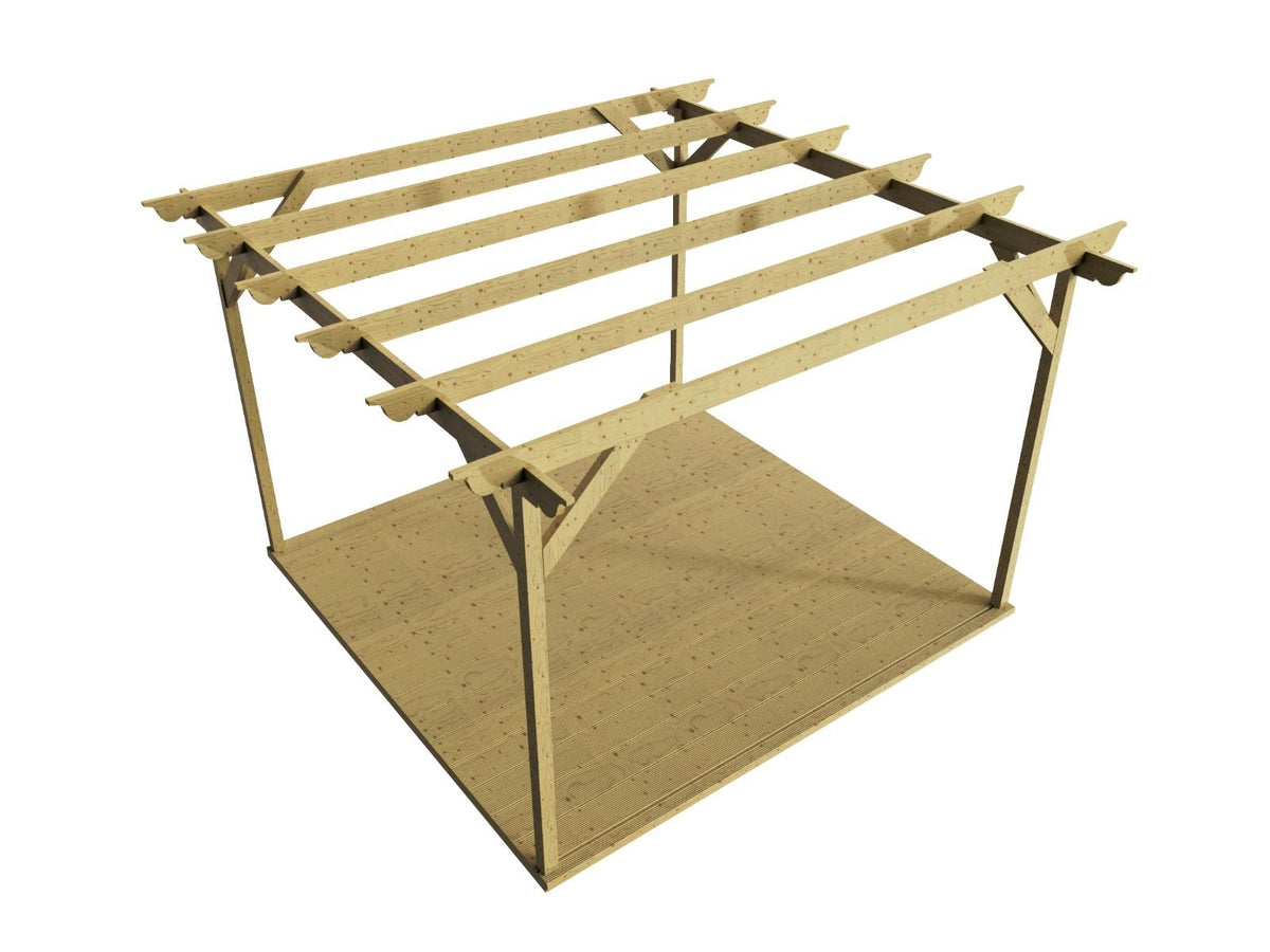 Ovolo Wooden Pergola and Decking Kit - SGP Garden Ltd