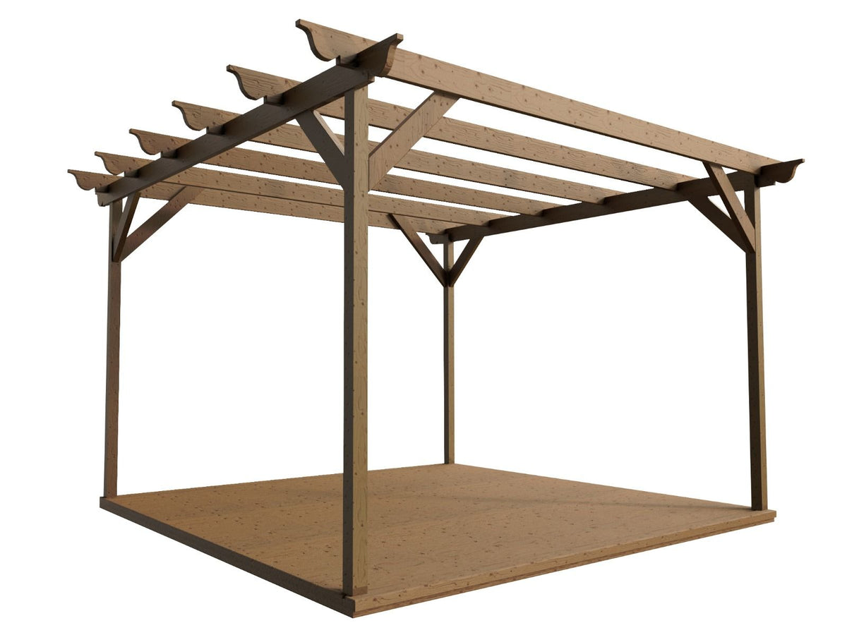 Ovolo Wooden Pergola and Decking Kit - SGP Garden Ltd