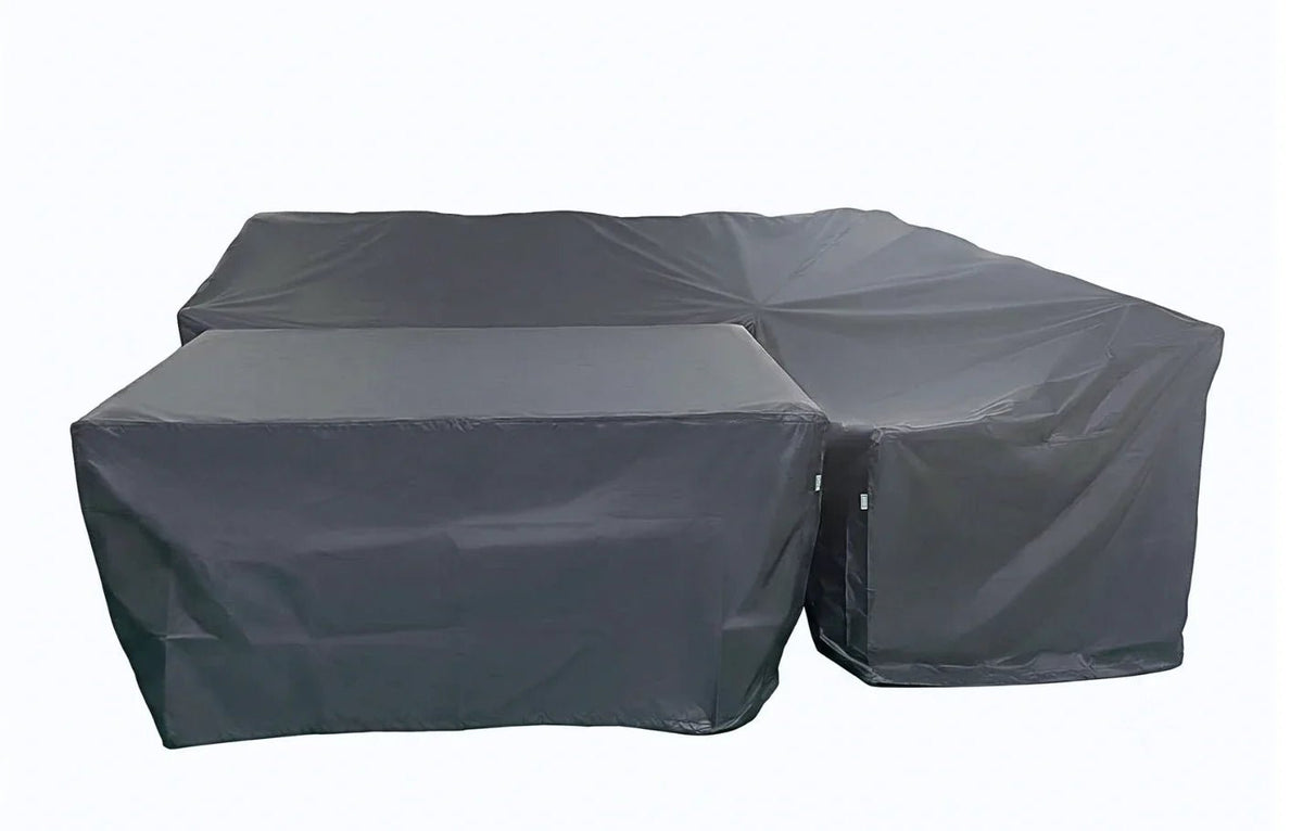 Palma Grey Rattan Garden Lounge Set and Cover Bundle - SGP Garden Ltd