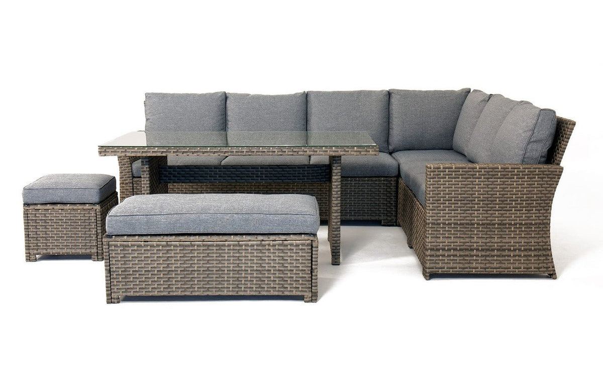 Palma Grey Rattan Garden Lounge Set and Cover Bundle - SGP Garden Ltd