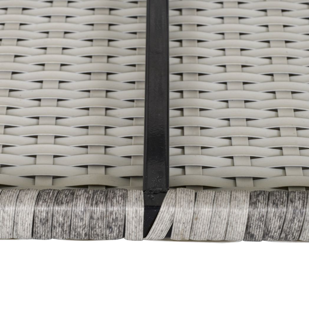 PE Rattan Wicker Corner Sofa Garden Furniture Single Sofa Chair w/ Cushions - SGP Garden Ltd