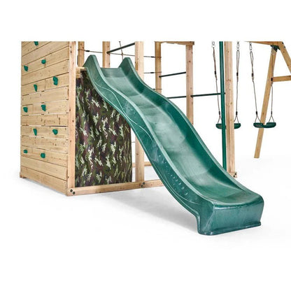 Plum Cube with Swing Arm – Wooden Climbing & Swing Play Centre - SGP Garden Ltd