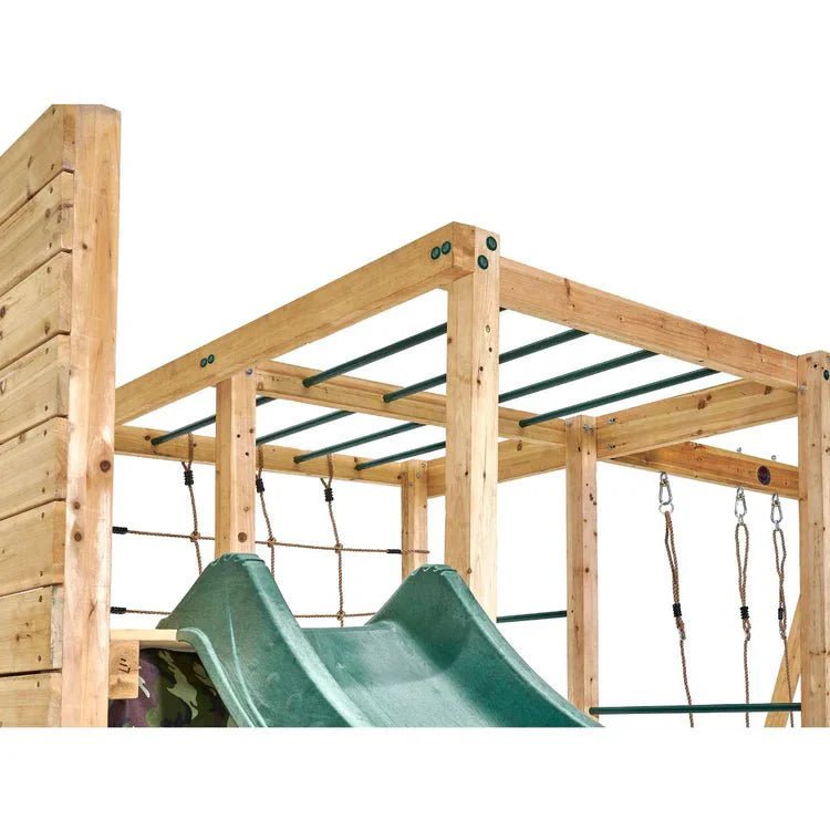 Plum Cube with Swing Arm – Wooden Climbing & Swing Play Centre - SGP Garden Ltd