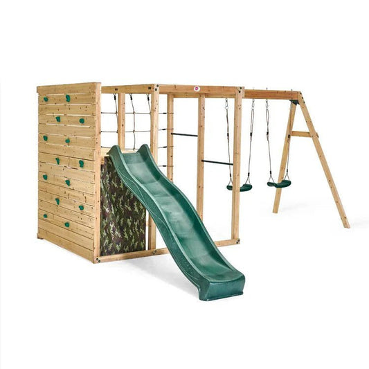 Plum Cube with Swing Arm – Wooden Climbing & Swing Play Centre - SGP Garden Ltd
