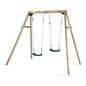 Plum® Double Swing Set with Wooden Frame - SGP Garden Ltd