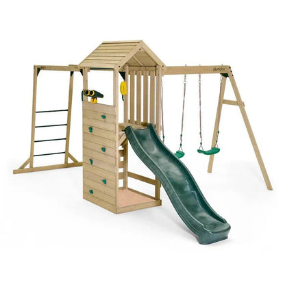 Plum Lookout Tower Wooden Play Centre – Swing, Slide & Climbing Adventure - SGP Garden Ltd