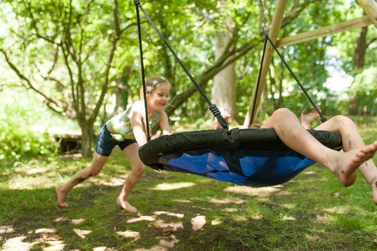 Plum® Spider Monkey IITM Wooden Swing Set - Nest Swing - SGP Garden Ltd