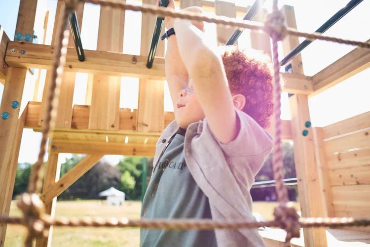 Plum Wooden Climbing Cube XL with Swing Arm – Ultimate Multi‑Activity Play Centre - SGP Garden Ltd
