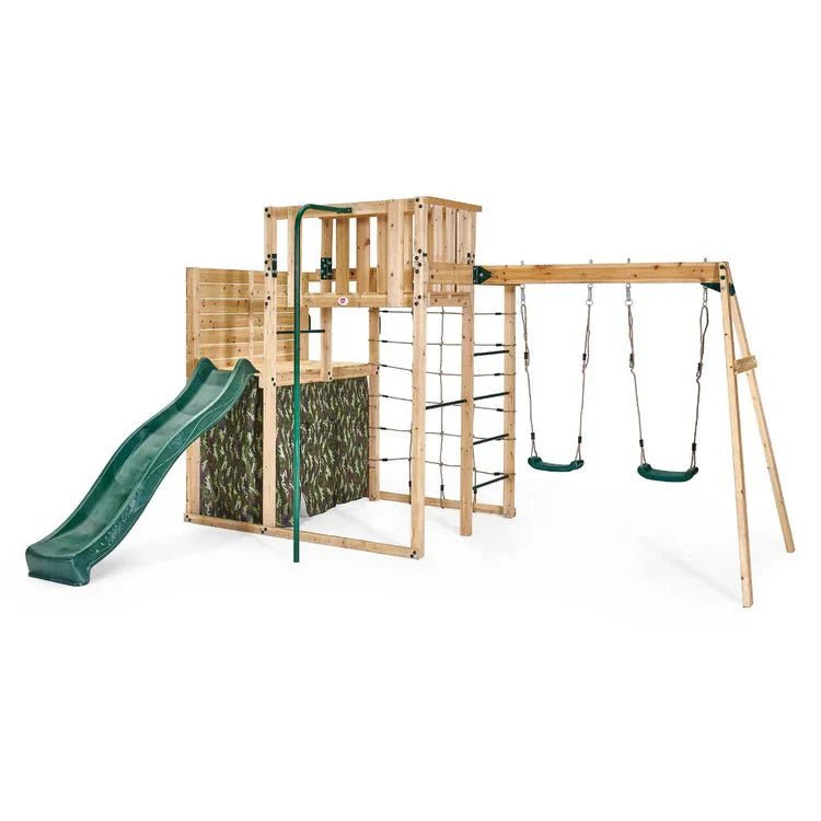 Plum Wooden Climbing Cube XL with Swing Arm – Ultimate Multi‑Activity Play Centre - SGP Garden Ltd