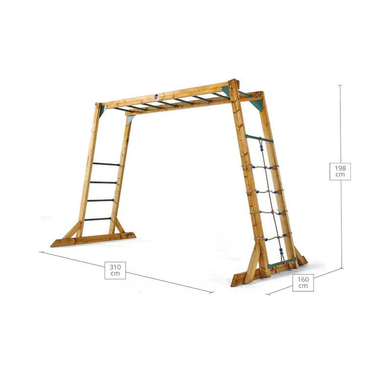 Plum Wooden Monkey Bars – Stand‑Alone Climbing Frame - SGP Garden Ltd