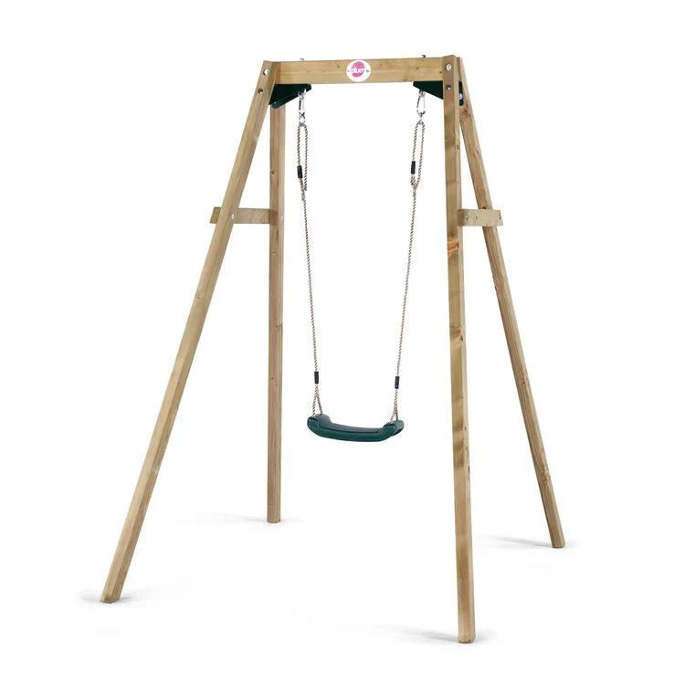 Plum Wooden Single Swing Set - Fun Outdoor Play Equipment - SGP Garden Ltd