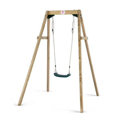 Plum Wooden Single Swing Set - Fun Outdoor Play Equipment - SGP Garden Ltd