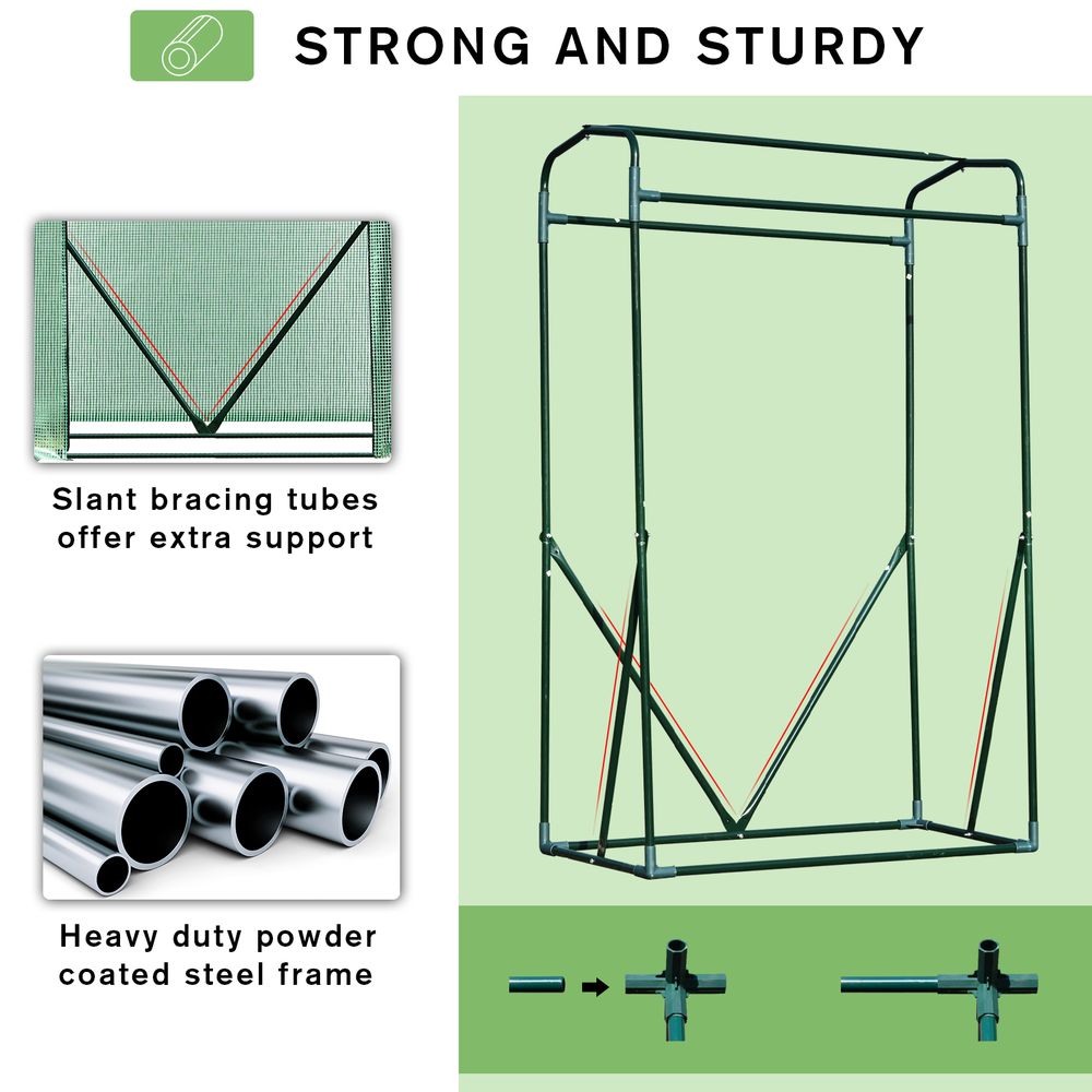 Portable PVC Grid Greenhouse - Protect Your Plants, Flowers & Produce from Wind & Rain - Compact & Durable Steel Frame - Easy Access Door - SGP Garden Ltd
