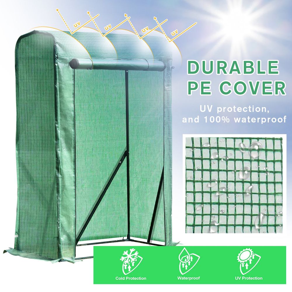 Portable PVC Grid Greenhouse - Protect Your Plants, Flowers & Produce from Wind & Rain - Compact & Durable Steel Frame - Easy Access Door - SGP Garden Ltd