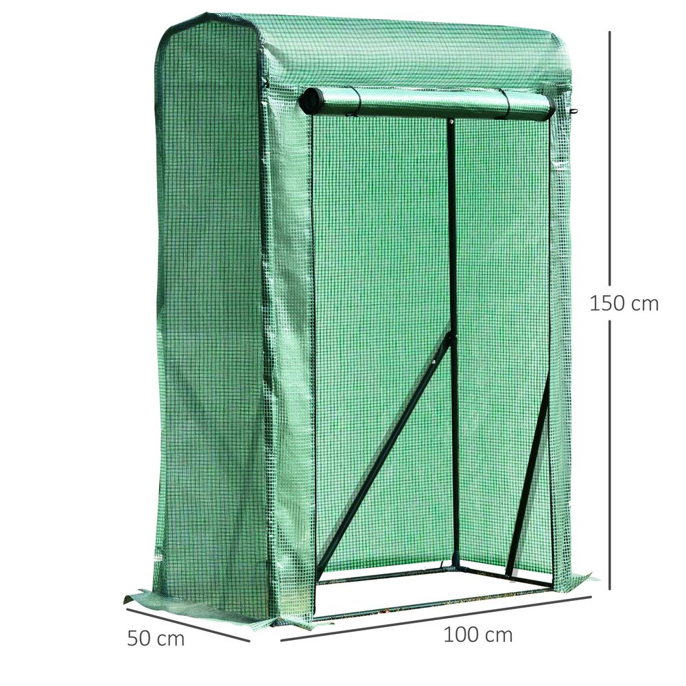 Portable PVC Grid Greenhouse - Protect Your Plants, Flowers & Produce from Wind & Rain - Compact & Durable Steel Frame - Easy Access Door - SGP Garden Ltd