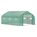 Premium 15x10ft Walk-in Greenhouse: Strong PE Cover, ZipDoor, 6 Windows, Ideal for Year-Round Gardening - SGP Garden Ltd