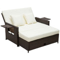 Premium 2 Seater Rattan Sofa Daybed | Fire Retardant Cushions | Free Shipping - SGP Garden Ltd