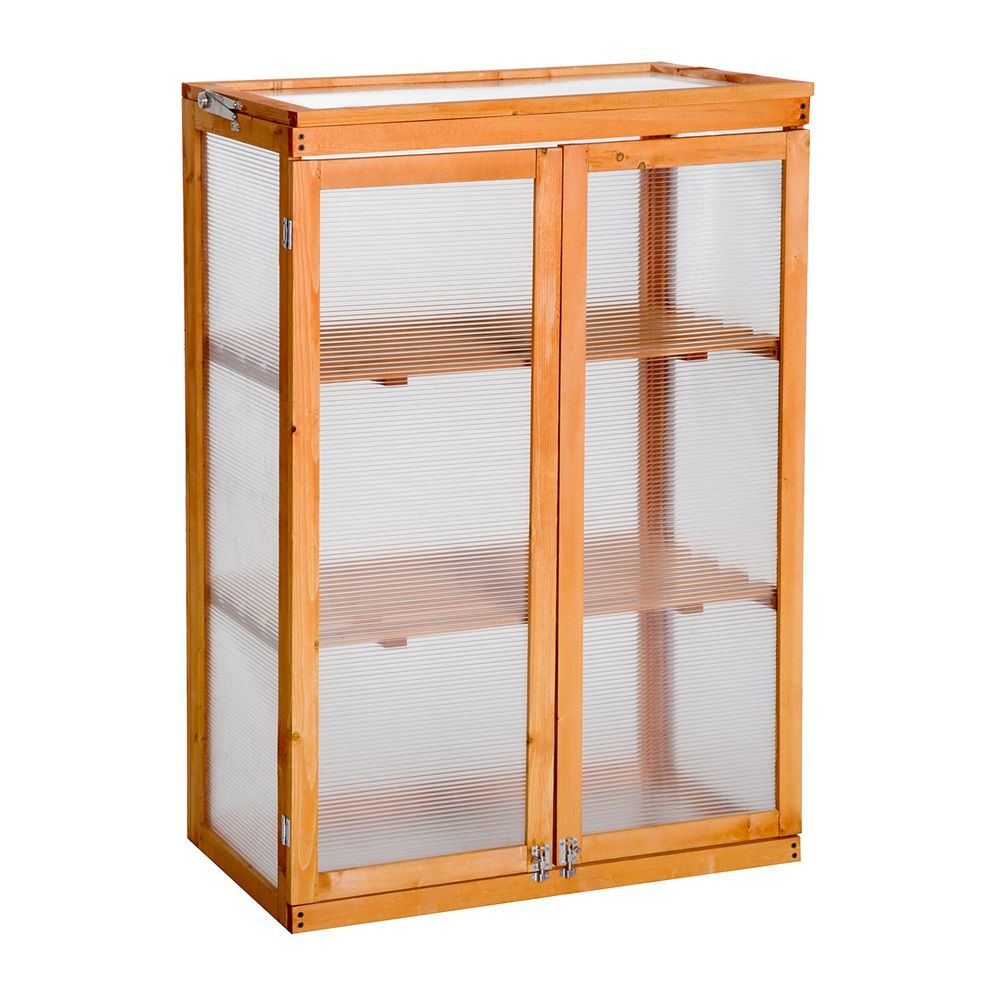 Premium 3-tier Wood Cold Frame Greenhouse - Ideal for Gardening, Planting, and Storage - SGP Garden Ltd