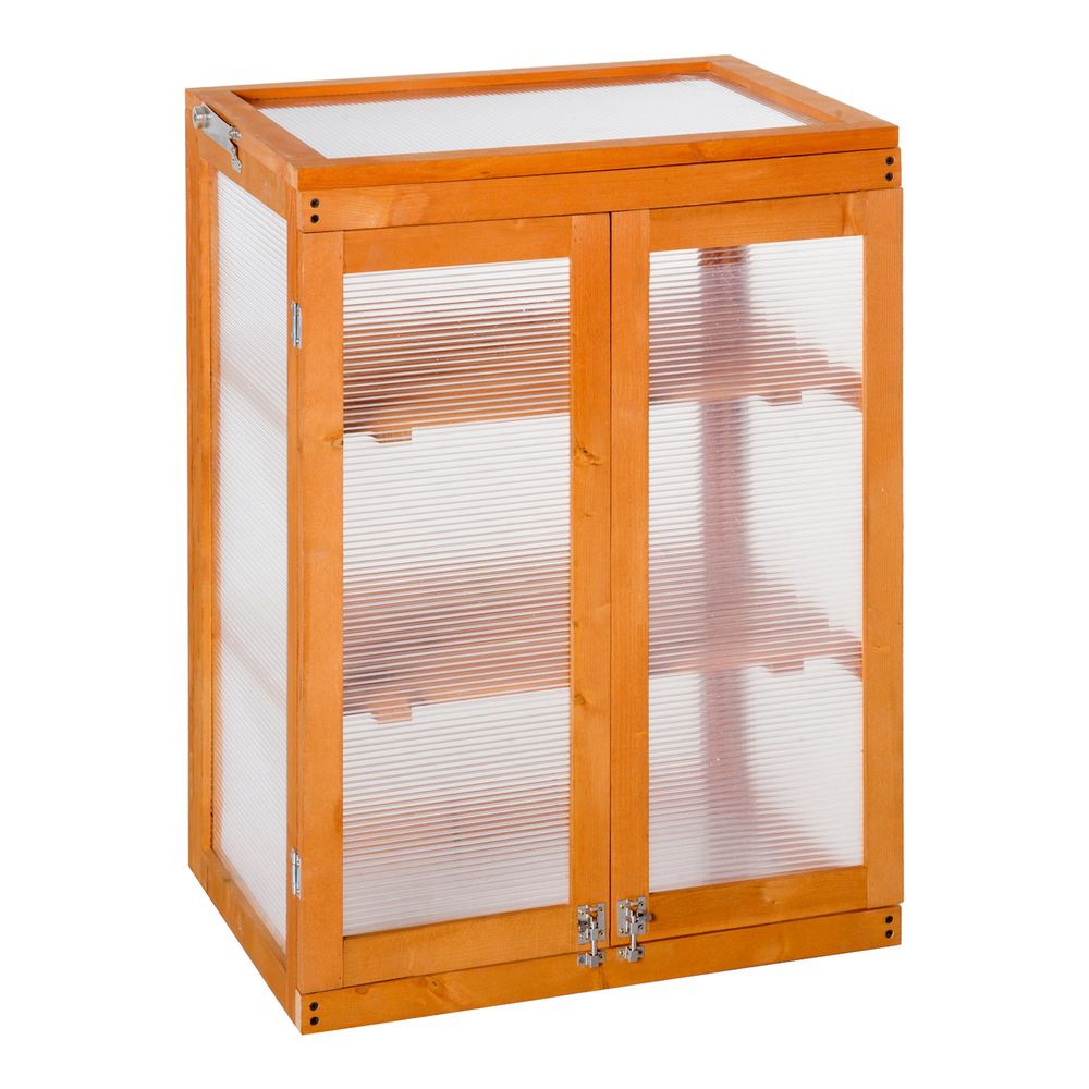 Premium 3-tier Wood Cold Frame Greenhouse - Ideal for Gardening, Planting, and Storage - SGP Garden Ltd
