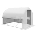 Premium 3x2m Polytunnel Greenhouse: Roll Up Sidewalls, Mesh Door, Plant Labels - Enhance Your Gardening Experience! - SGP Garden Ltd