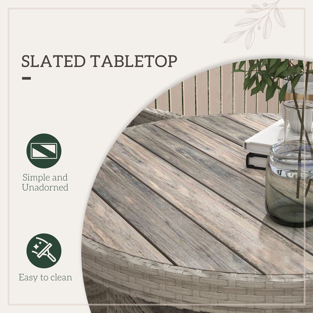Premium Grey Rattan Garden Furniture Set: 5-Piece Patio Dining Set with Steel Frames & Padded Cushions - SGP Garden Ltd